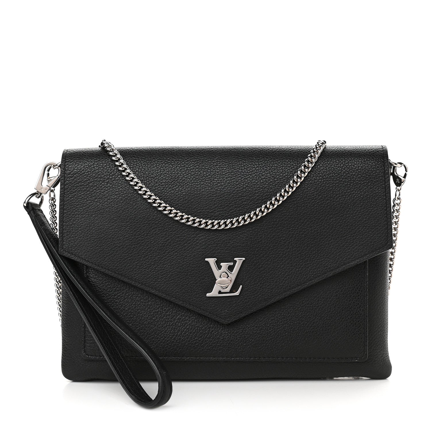 Louis Vuitton Soft Calfskin My Lockme Pochette Black 2 of 17