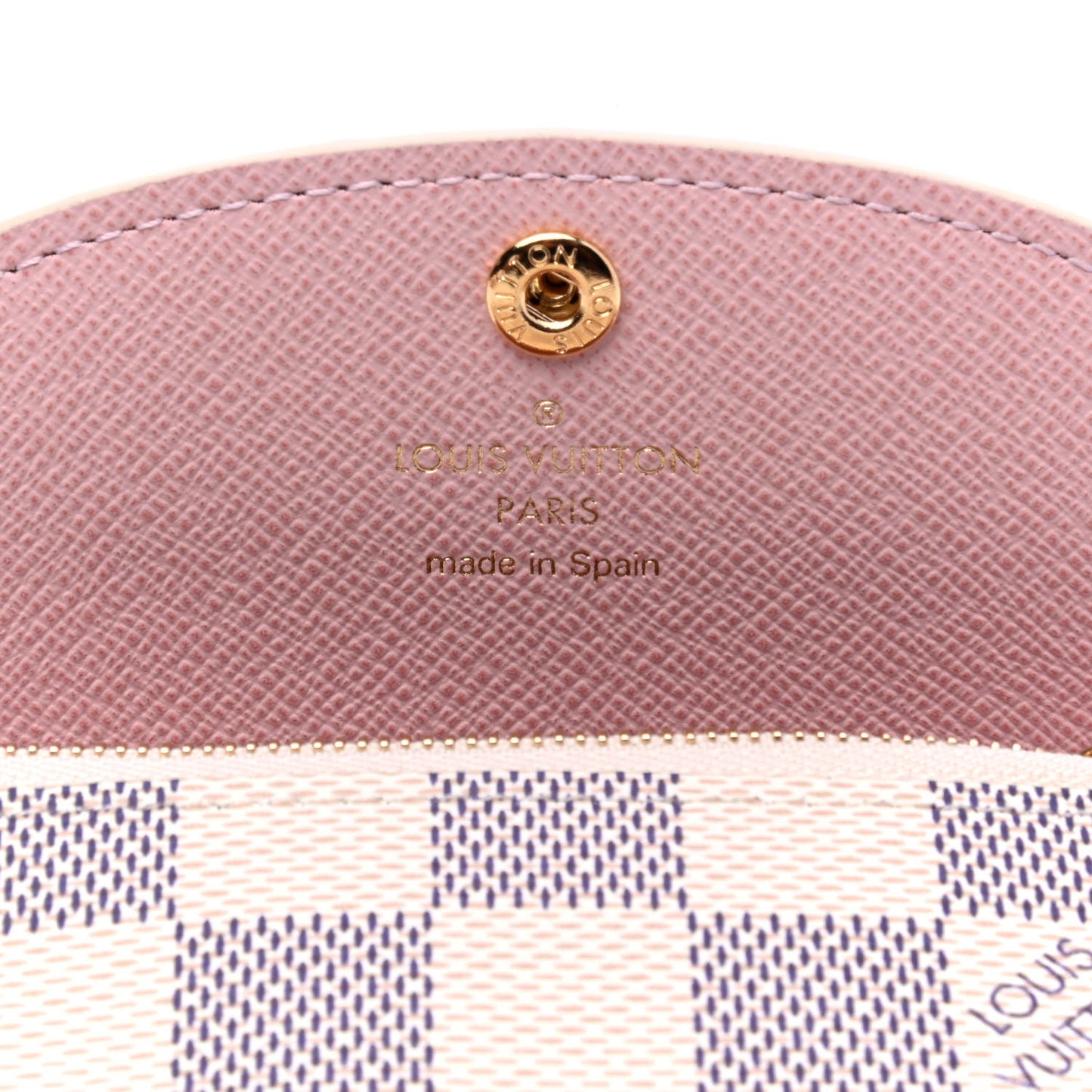 Damier Azur Rosalie Coin Purse Rose Ballerine