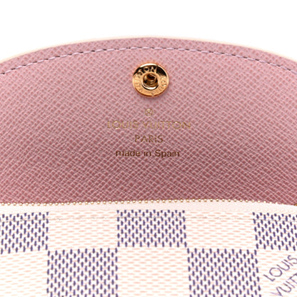 Louis Vuitton Damier Azur Rosalie Coin Purse Rose Ballerine 4 of 5