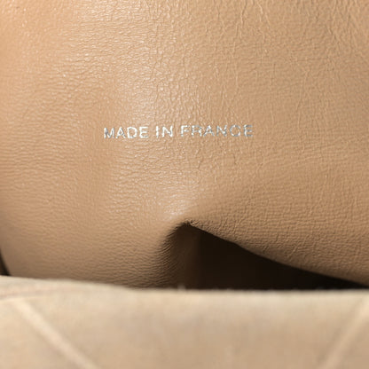 Chanel Suede Nylon Stitched Hobo Messenger Bag Beige Brown 7 of 10