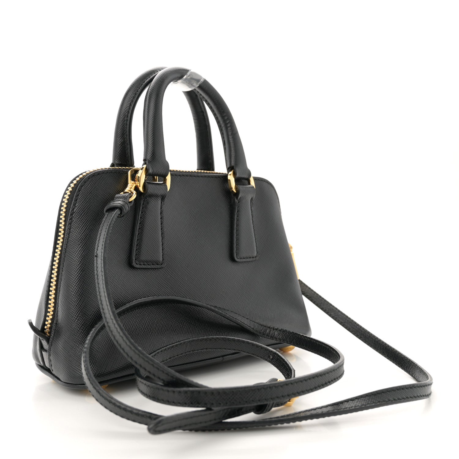 Prada Saffiano Lux Mini Promenade Tote Black 3 of 11