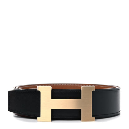 Hermes Box Togo 42mm Constance Belt 100 Black Gold 1 of 5