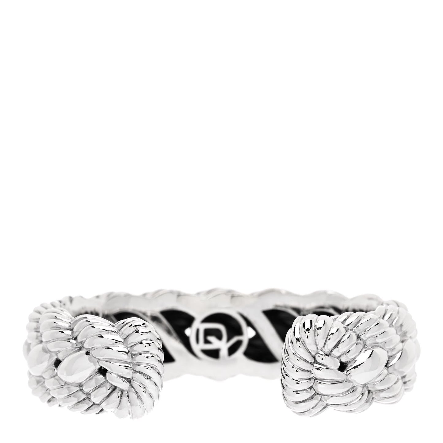 Sterling Silver Woven Cable Cuff Bracelet