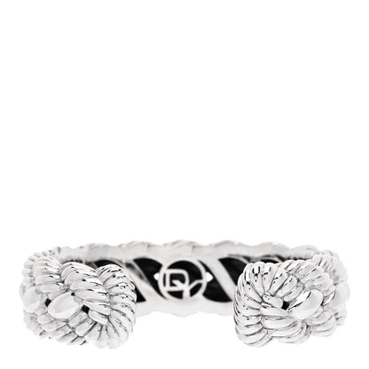 David Yurman Sterling Silver Woven Cable Cuff Bracelet 2 of 4