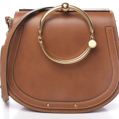 Chloe Calfskin Suede Medium Nile Bracelet Bag Caramel 9 of 9