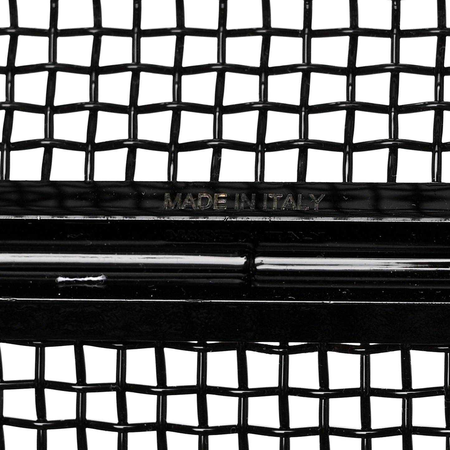 Brass Lambskin Monogram Cassandre Cage Bag Black