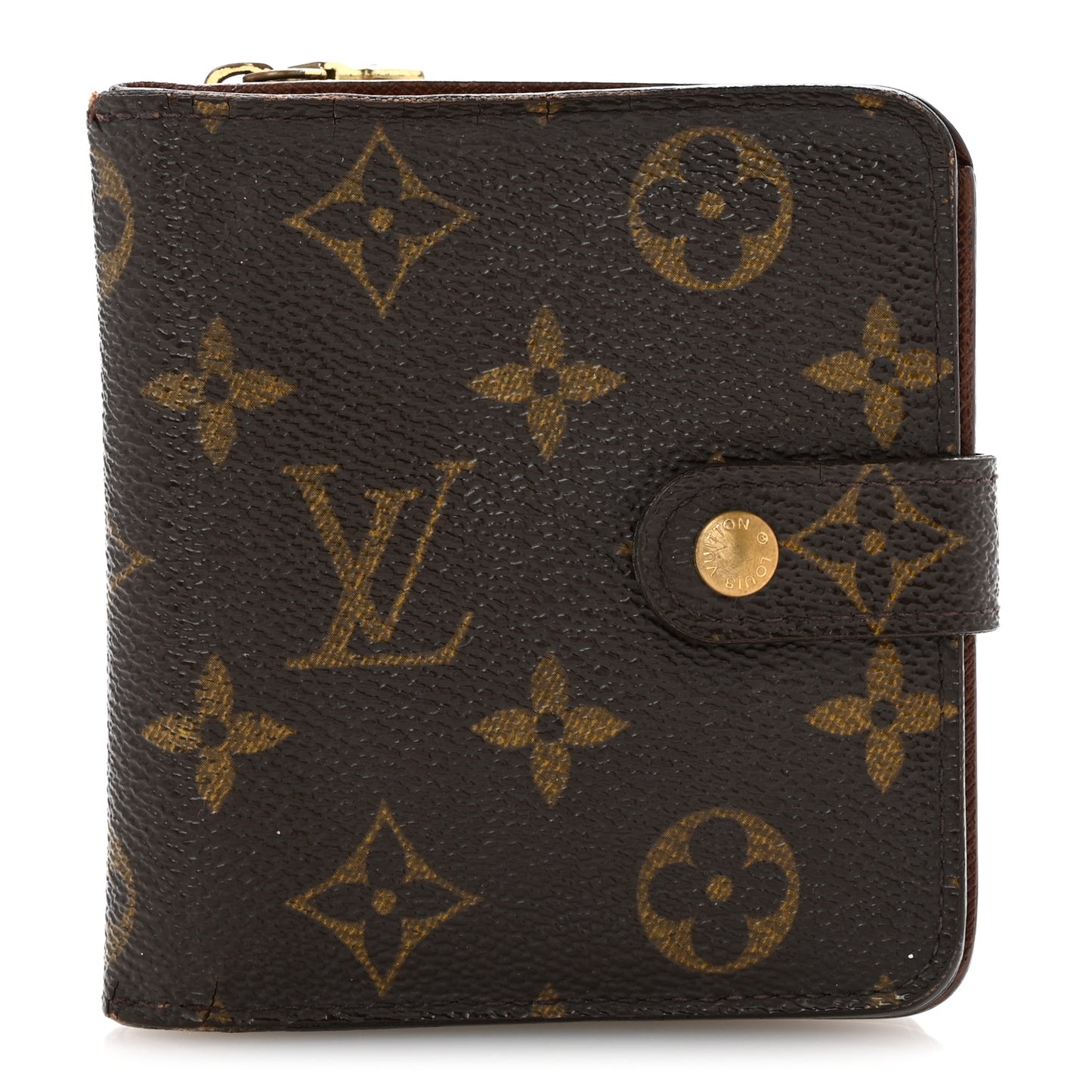 Monogram Compact Zippe Zipped Wallet