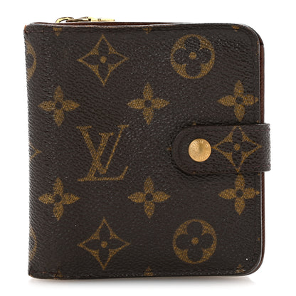 Louis Vuitton Monogram Compact Zippe Zipped Wallet 1 of 11