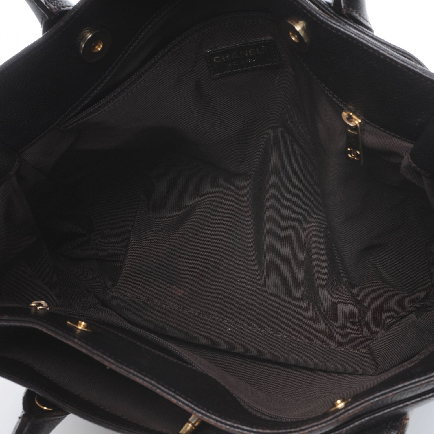 Chanel Caviar Cerf Shopper Tote Dark Brown 8 of 16