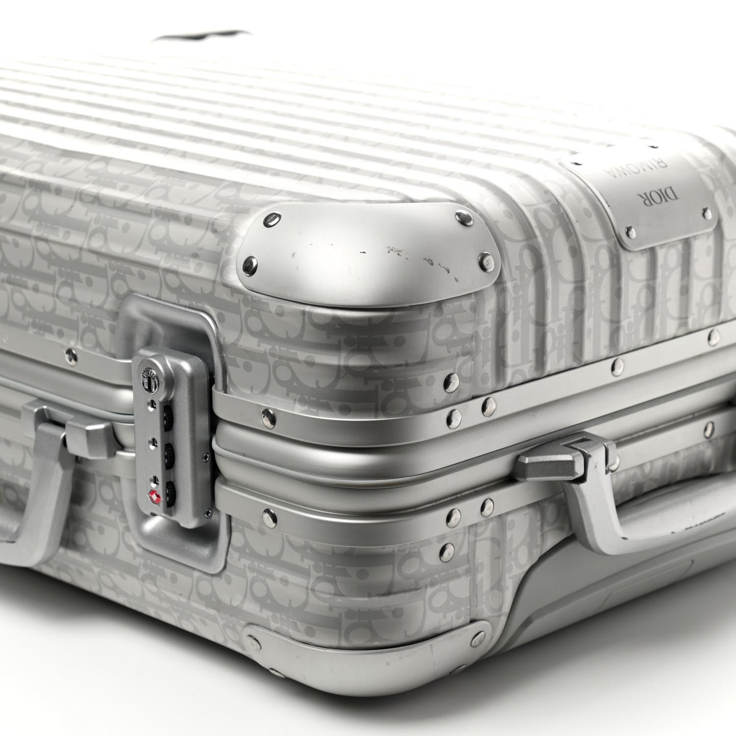 X RIMOWA Aluminum Gradient Cabin Luggage Silver