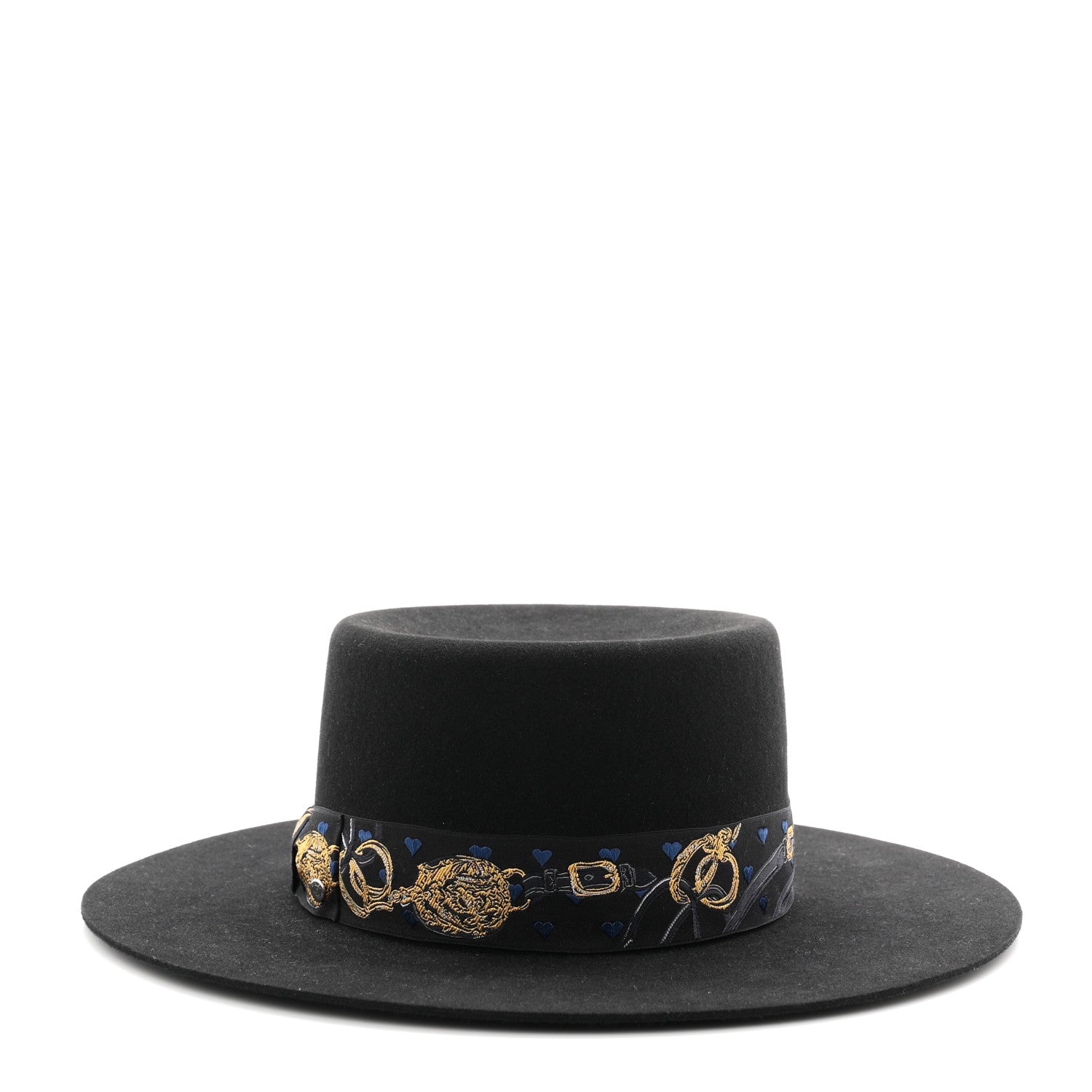 Hermes Rabbit Felt Dakota Love Hat 59 Black 10 of 16