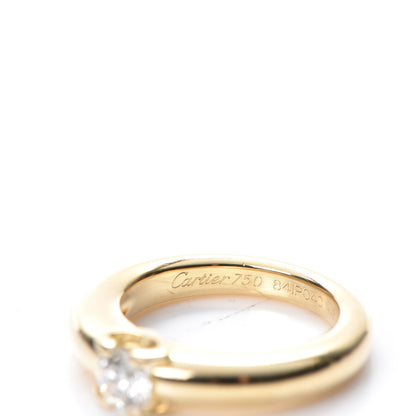 Cartier 18K Yellow Gold Diamond Engagement Ring 48 4.5 6 of 8