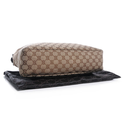 Gucci Monogram Medium Horsebit Chain Hobo Brown 4 of 7