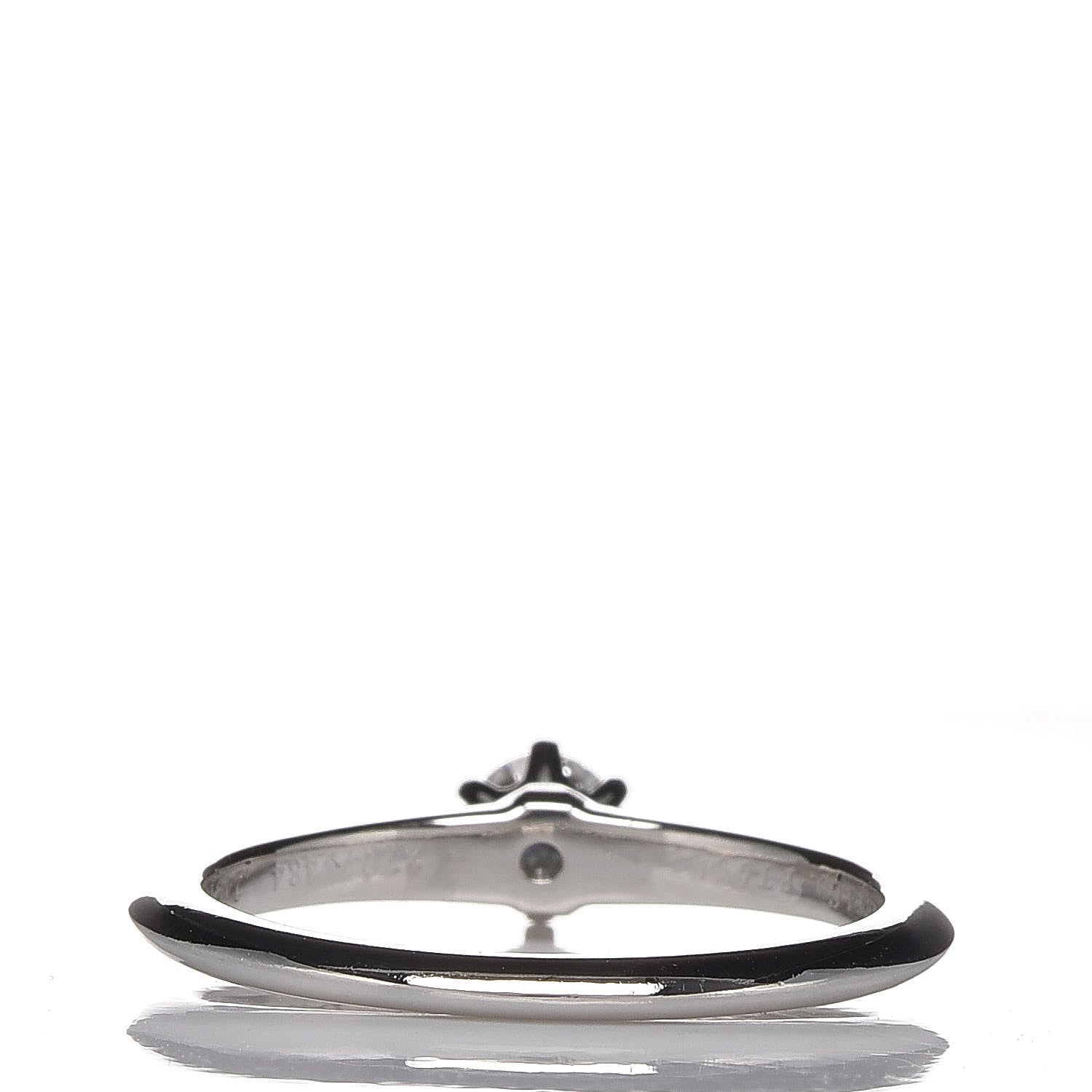 Tiffany Platinum Diamond .24ct Solitaire Engagement Ring 53 6.25 4 of 7