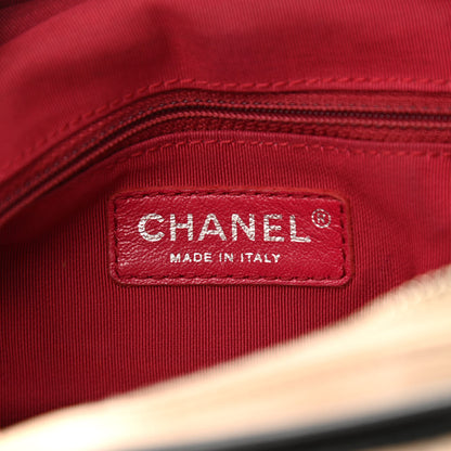 Chanel Aged Calfskin Quilted Medium Gabrielle Hobo Beige Black 6 of 14