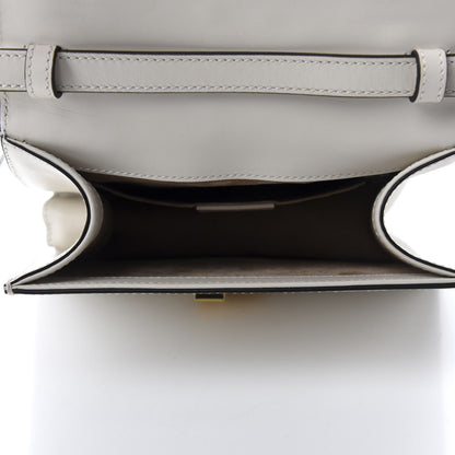 Gucci Calfskin Mini Sylvie Top Handle Bag White 5 of 10