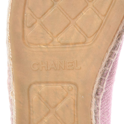 Chanel Toile Sequin CC Espadrilles 40 Pink Dark Pink 7 of 13
