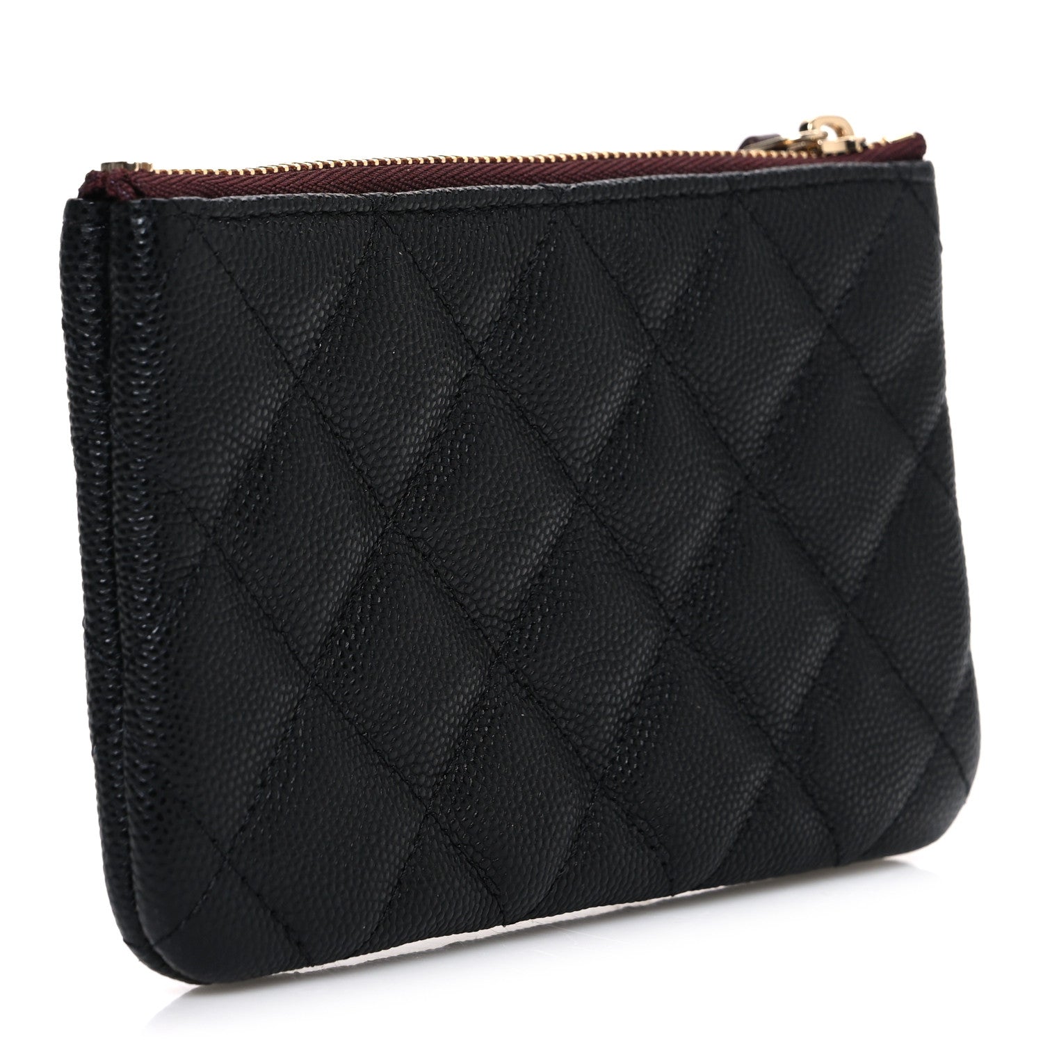 Chanel Caviar Quilted Small Cosmetic Case Black 3 of 7
