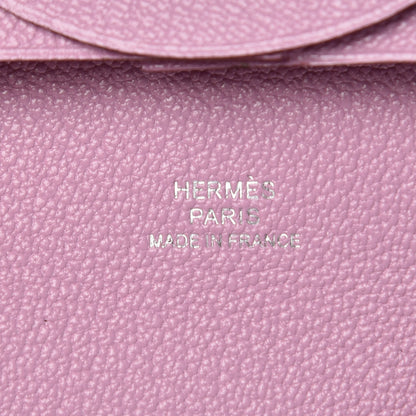 Hermes Chevre Mysore Bastia Coin Purse Mauve Sylvestre 6 of 8