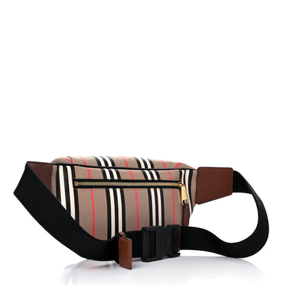Burberry E-Canvas Icon Stripe Sonny Bum Bag Archive Beige 3 of 9