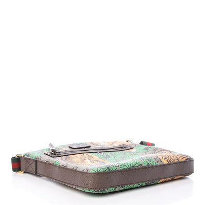 Gucci GG Supreme Monogram Bengal Web Medium Flat Messenger Beige Yard 4 of 13