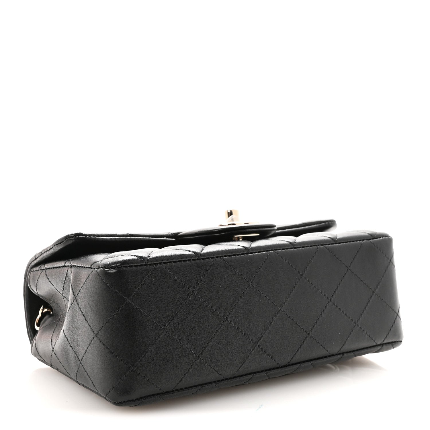 Chanel Lambskin Quilted Mini Rectangular Flap Black 4 of 10