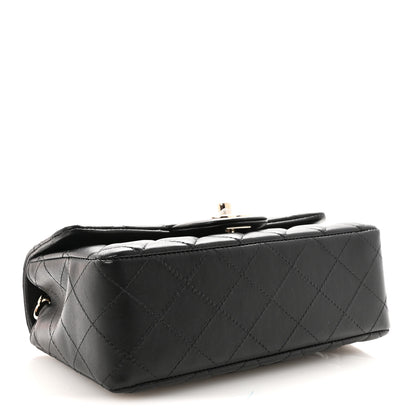 Chanel Lambskin Quilted Mini Rectangular Flap Black 4 of 10