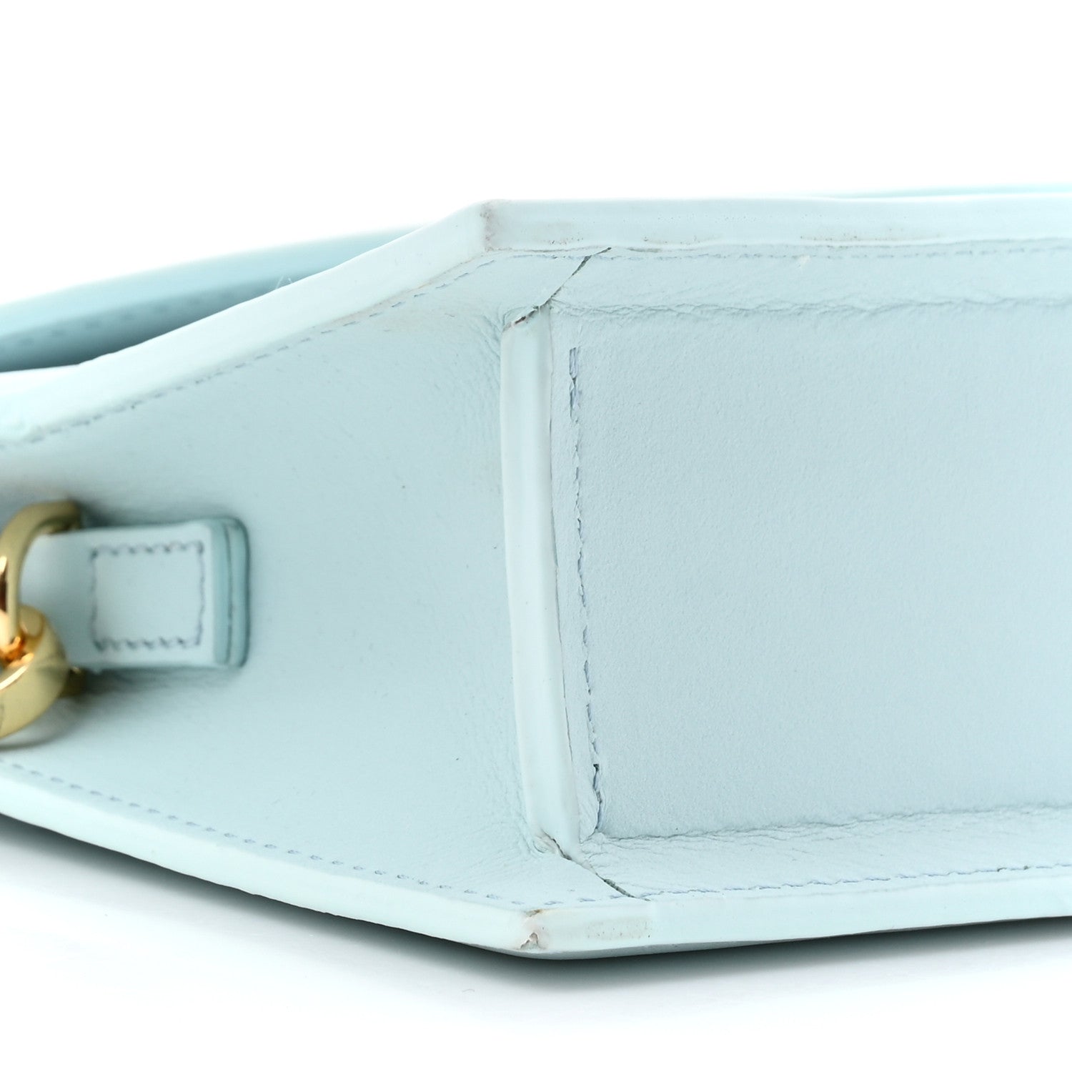Jacquemus Calfskin Le Sac Rond Pale Blue 9 of 13