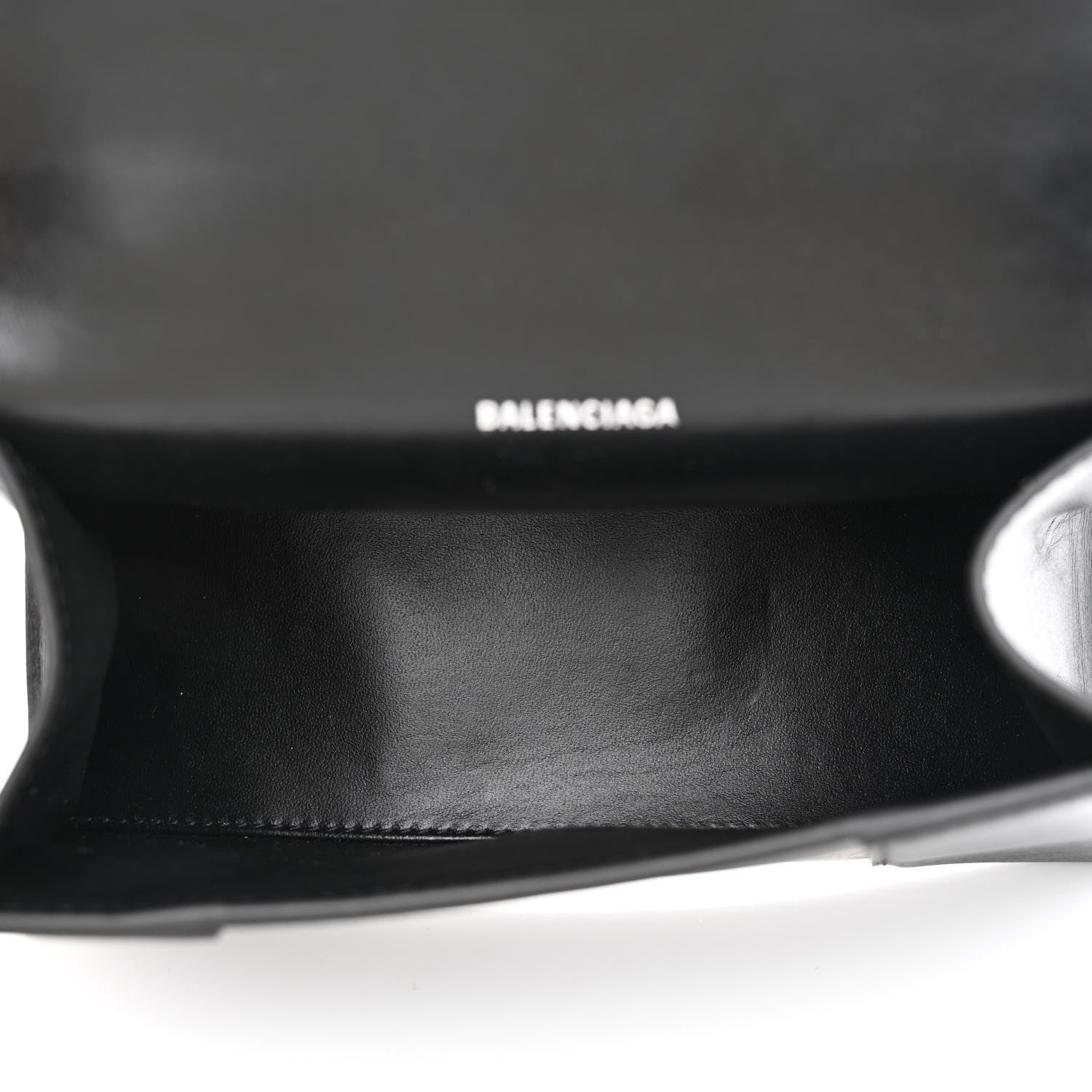 Balenciaga Shiny Box Calfskin Strass Hourglass Top Handle Bag XS Black 5 of 12