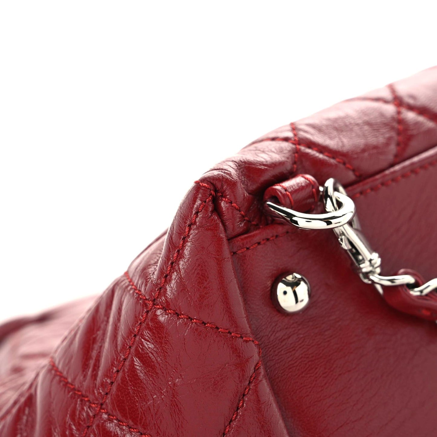 Lambskin Quilted Beijing Backpack Red