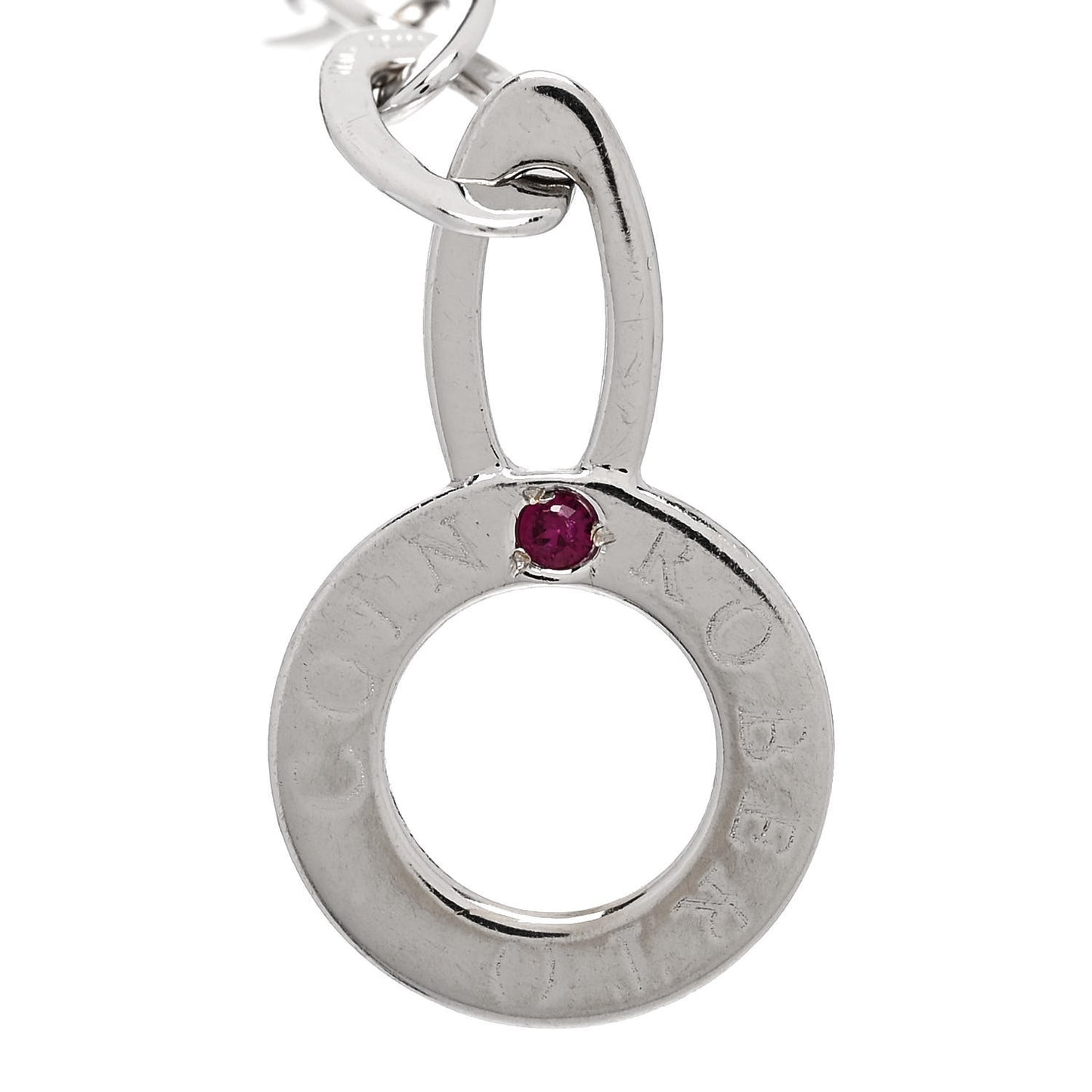 18K White Gold Chic and Shine Oval Link Bracelet