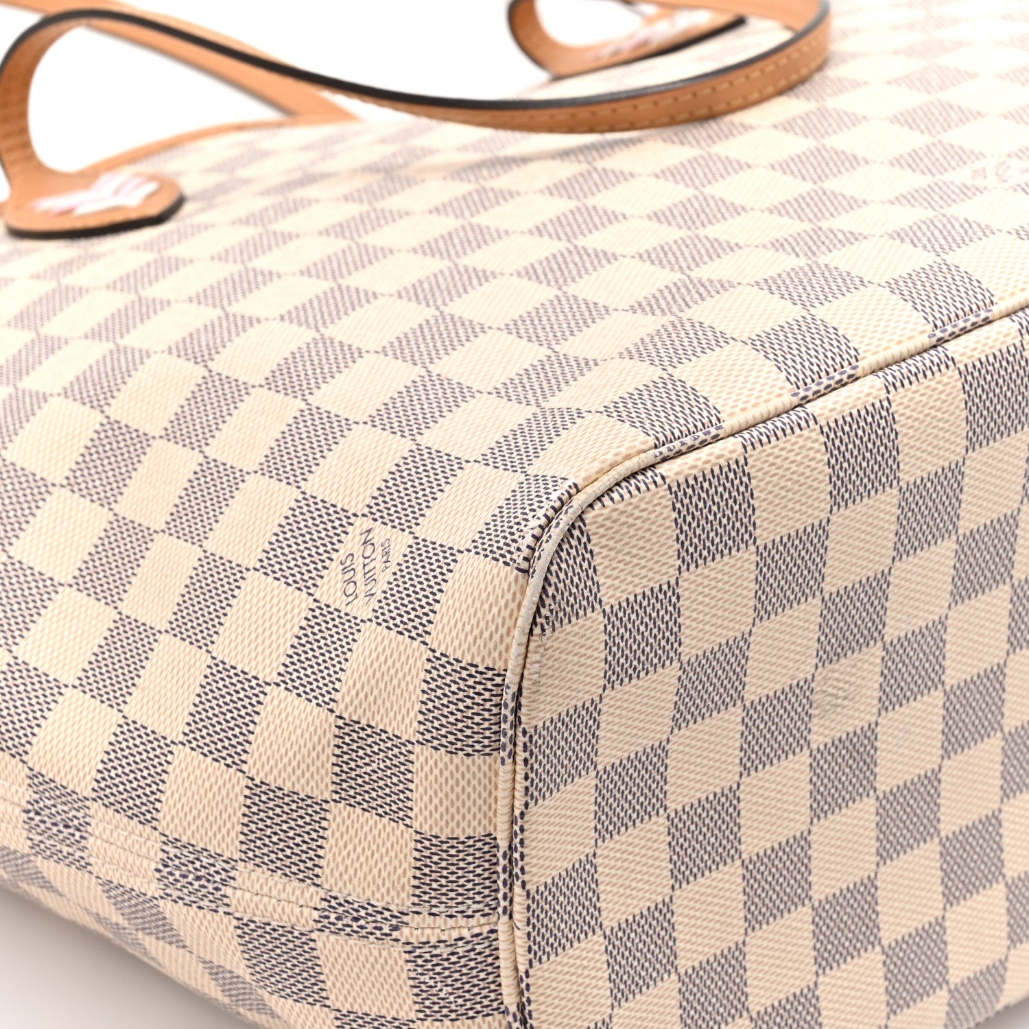 Louis Vuitton Damier Azur Braided Neverfull MM Orange 11 of 14