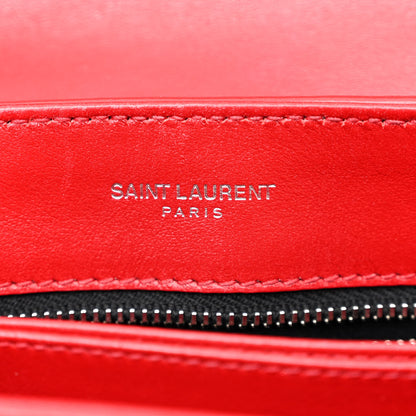 Saint Laurent Calfskin Y Quilted Monogram Toy Loulou Crossbody Bag Rouge Eros 7 of 12