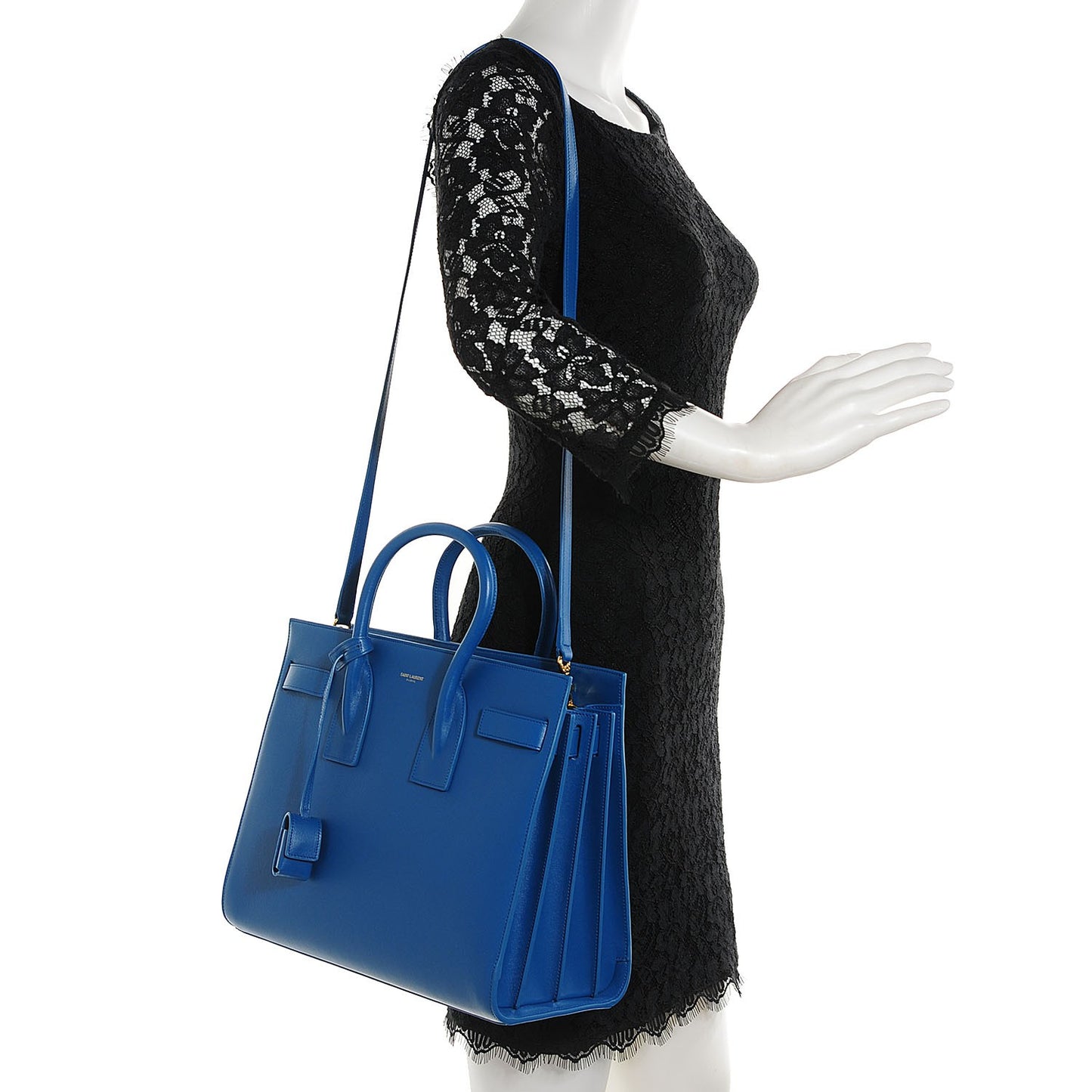 Calfskin Small Sac De Jour Indigo