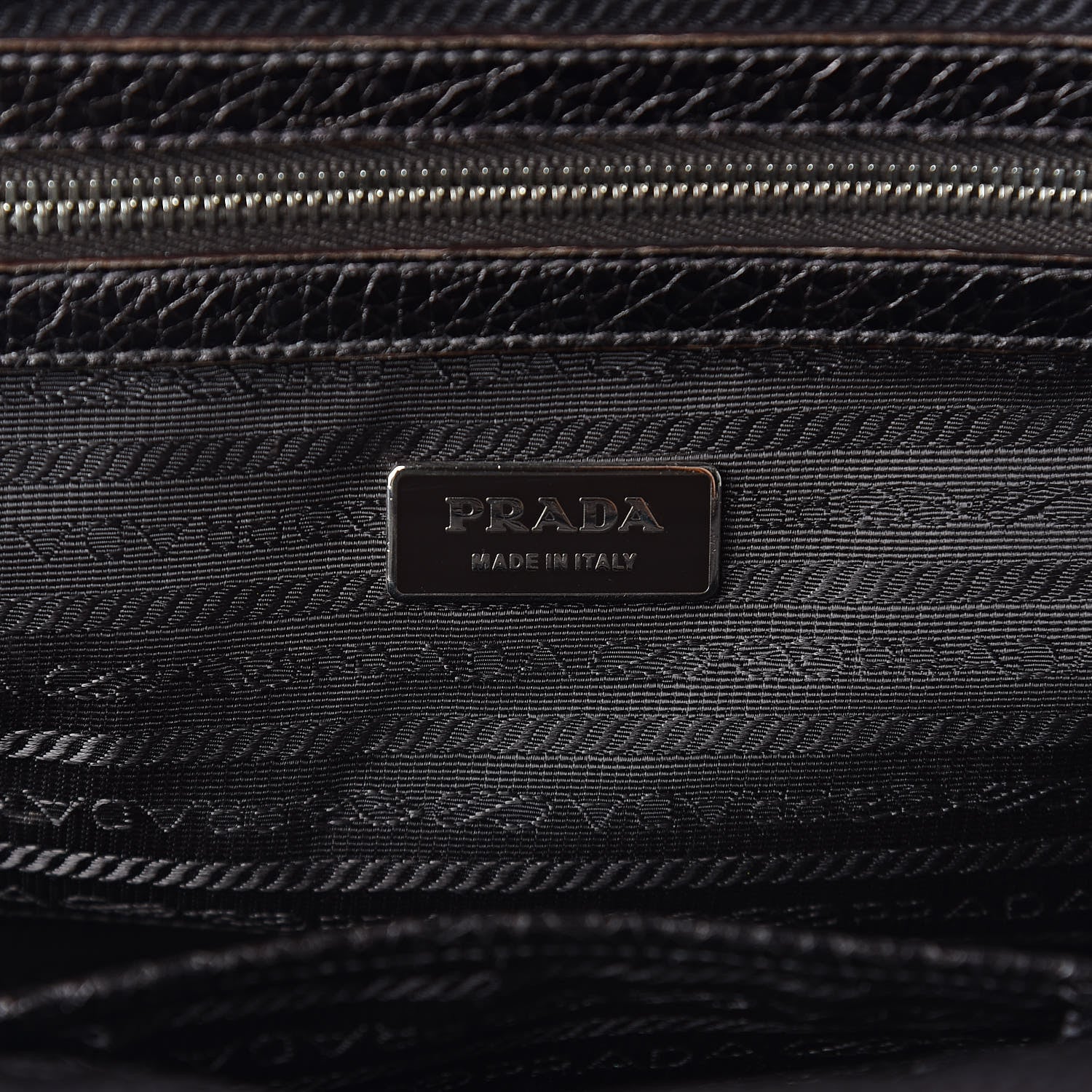 Prada Vitello Daino Antik Frame Bag Piombo 8 of 10