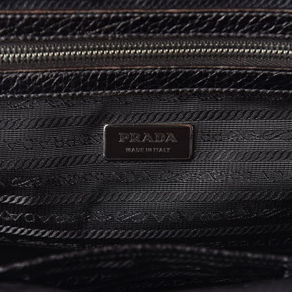Prada Vitello Daino Antik Frame Bag Piombo 8 of 10