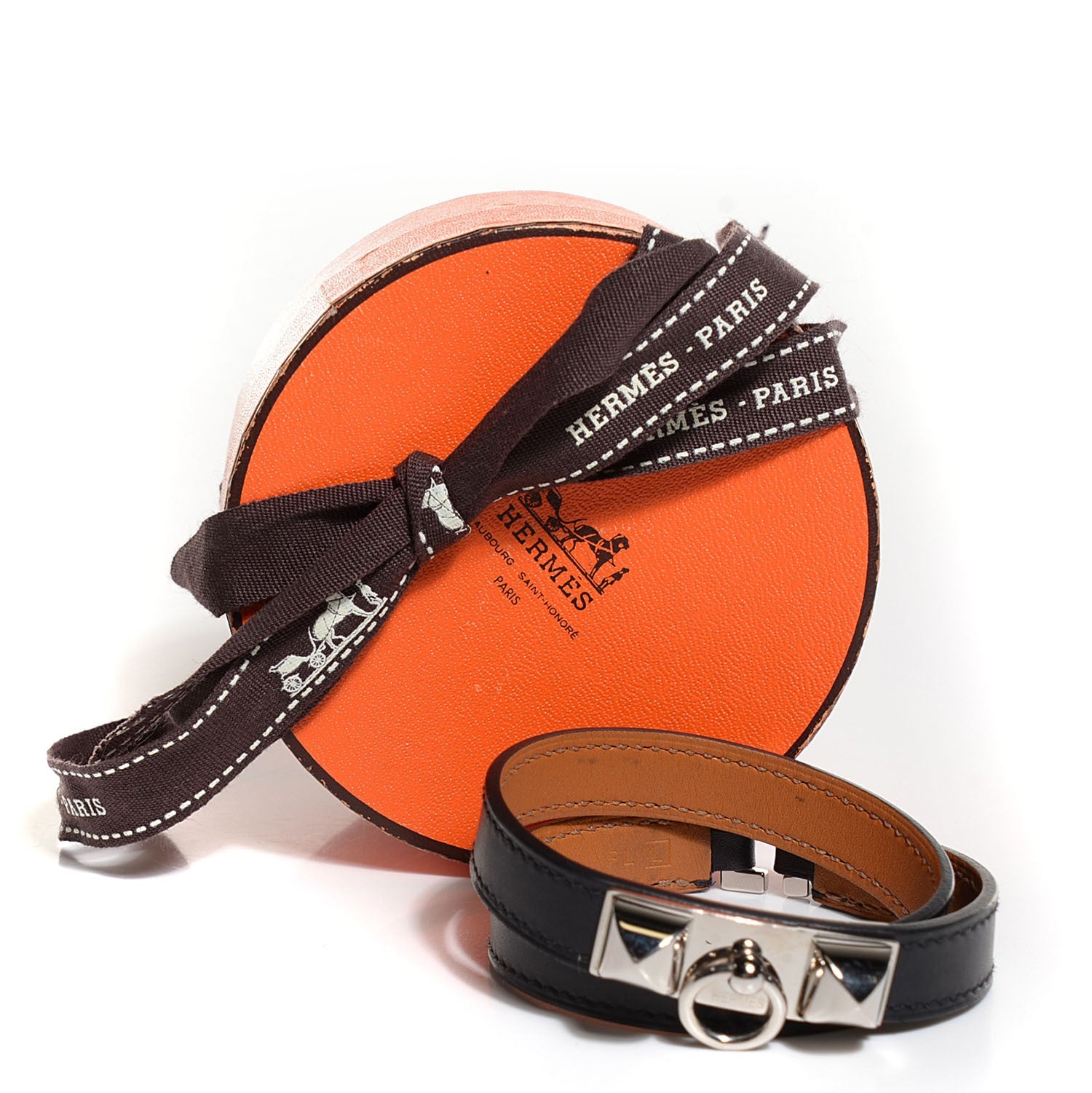 Hermes Chamonix Rivale Double Tour Bracelet S Black 8 of 8