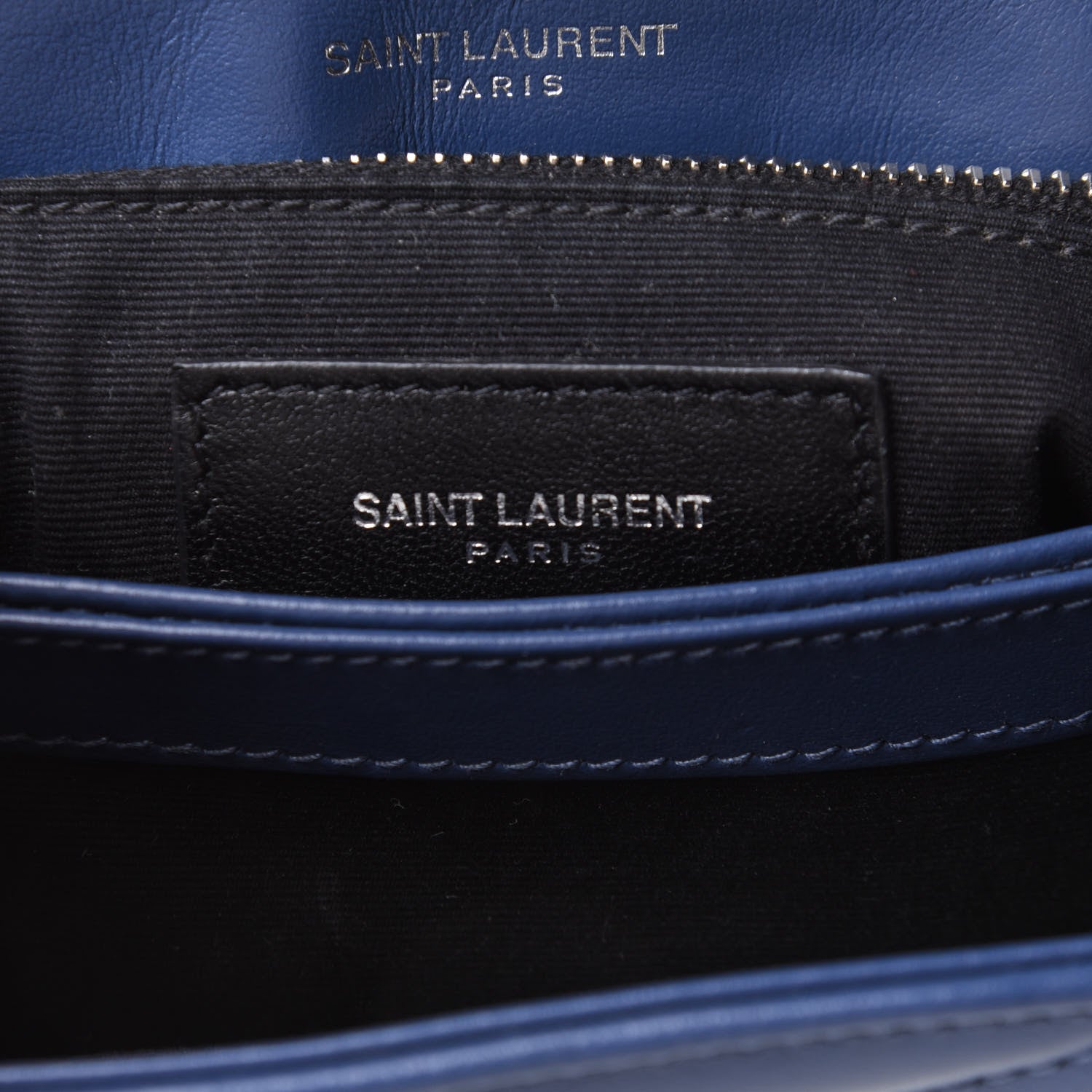 Saint Laurent Calfskin Y Quilted Monogram Toy Loulou Chain Satchel Denim 7 of 10