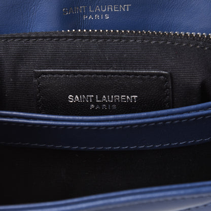 Saint Laurent Calfskin Y Quilted Monogram Toy Loulou Chain Satchel Denim 7 of 10