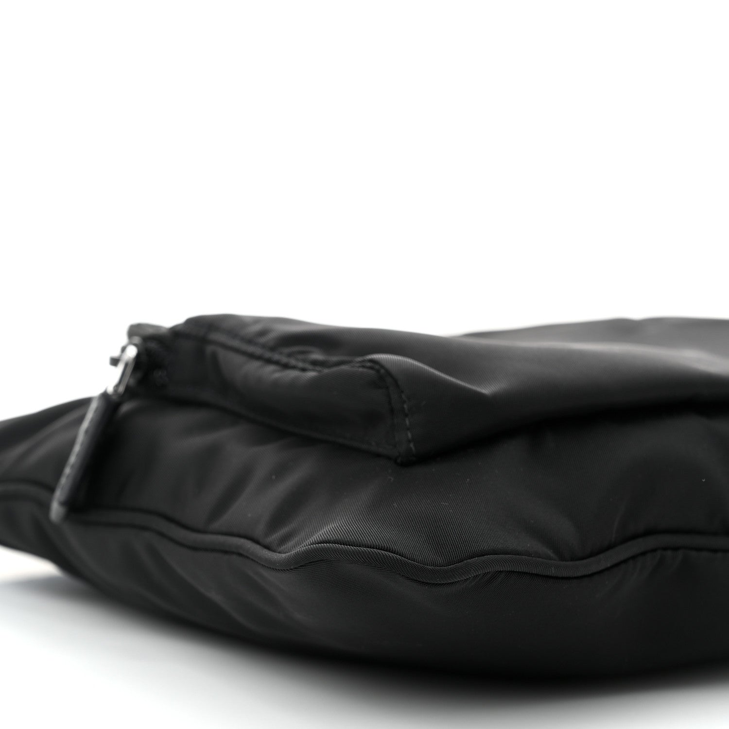 Prada Tessuto Nylon Saffiano Flat Messenger Bag Black 9 of 10
