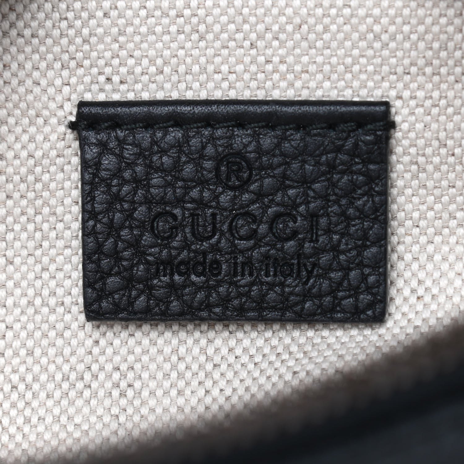 Gucci Grained Calfskin Small Logo Belt Bag Black 6 of 9