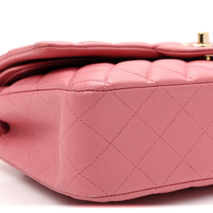 Chanel Caviar Quilted Medium Double Flap Pink 9 of 12