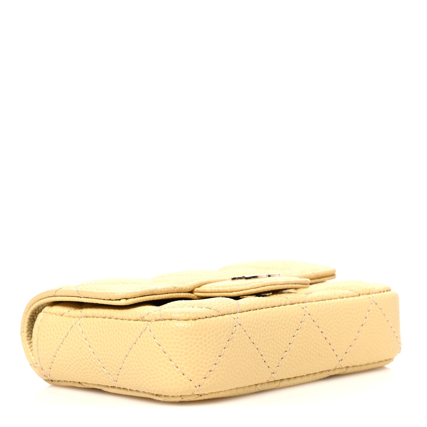 Chanel Caviar Quilted Mini Chain Belt Bag Light Yellow 4 of 12