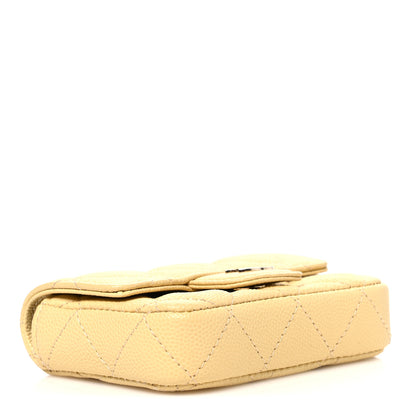 Chanel Caviar Quilted Mini Chain Belt Bag Light Yellow 4 of 12