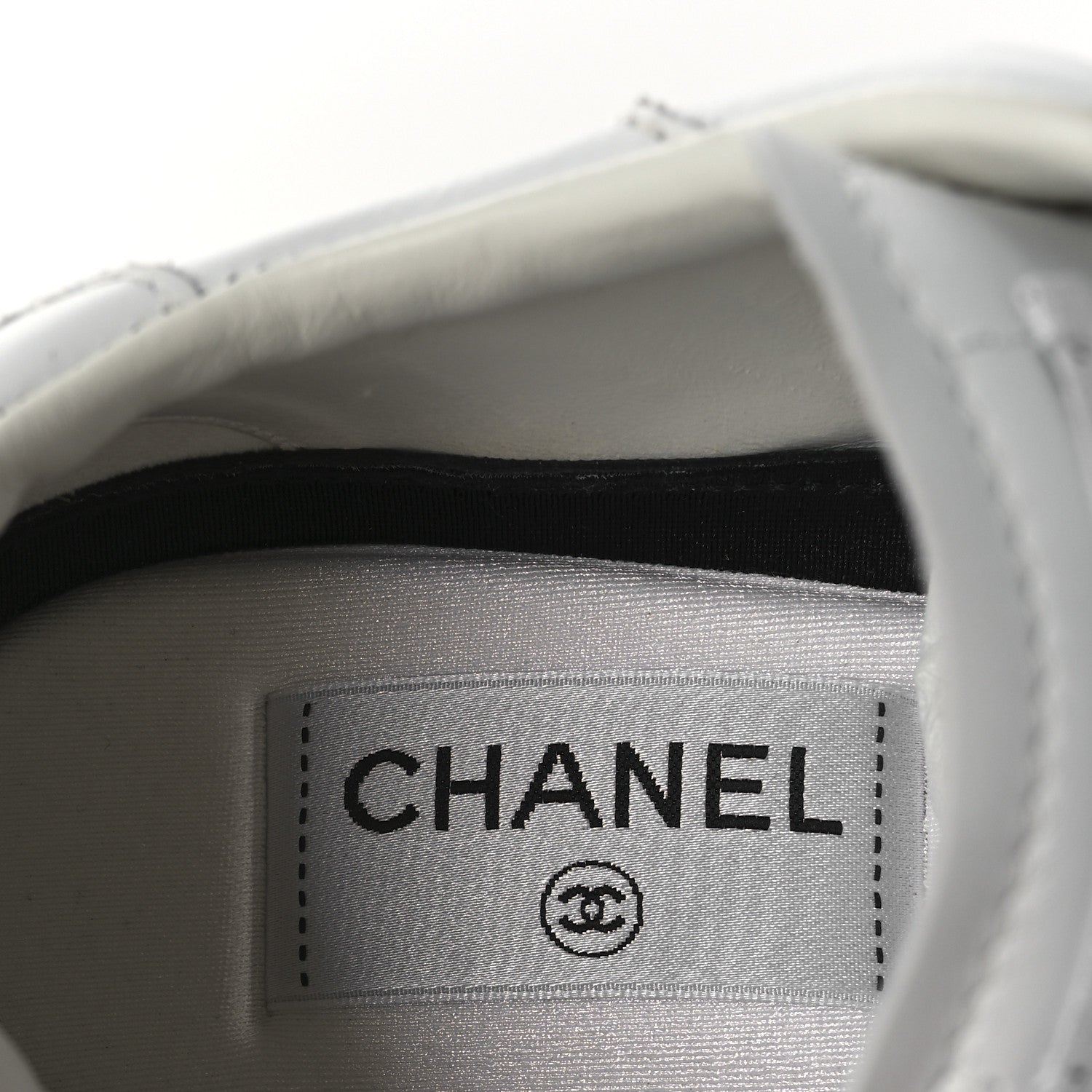 Chanel Calfskin Womens CC Sneakers 39.5 White 9 of 16
