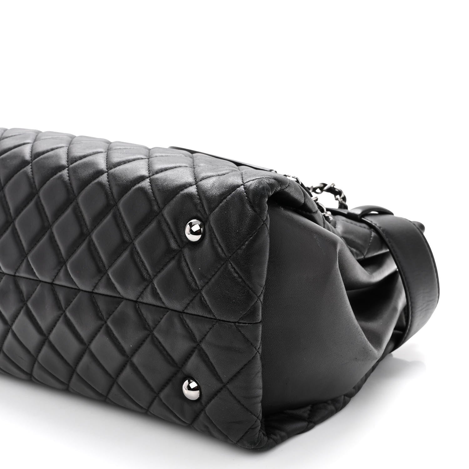 Chanel Lambskin Quilted Coco Loop Tote Black 11 of 14
