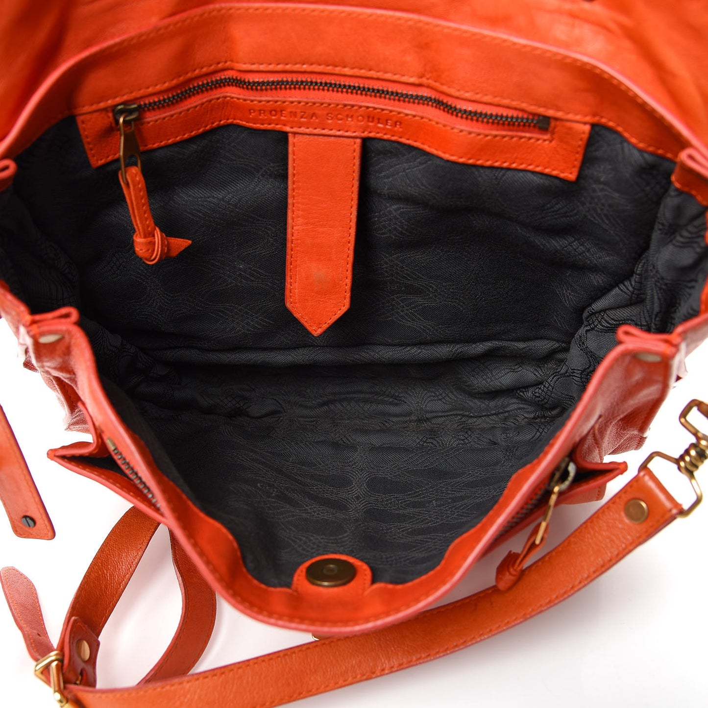 Lambskin Medium PS1 Satchel Orange Pepper