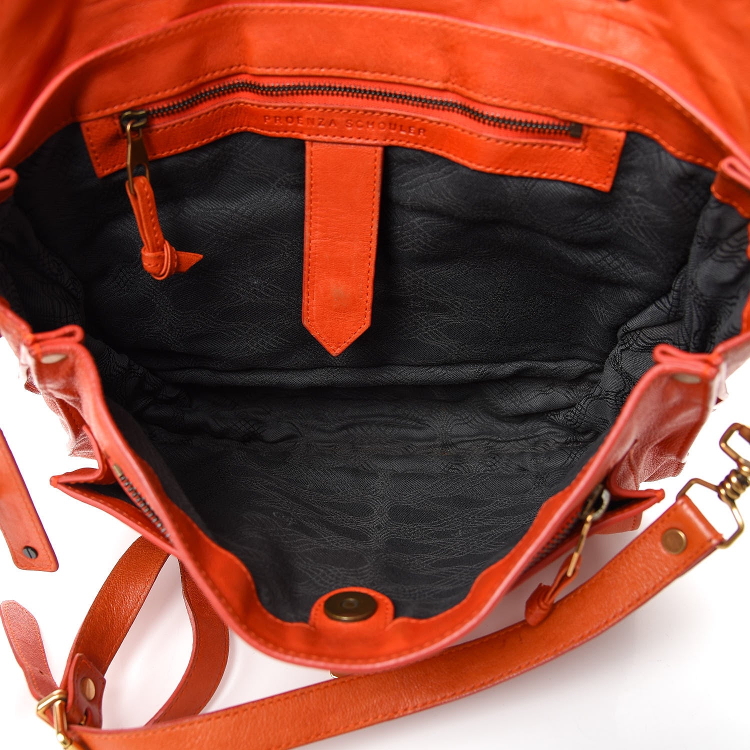 Proenza Schouler Lambskin Medium PS1 Satchel Orange Pepper 5 of 13