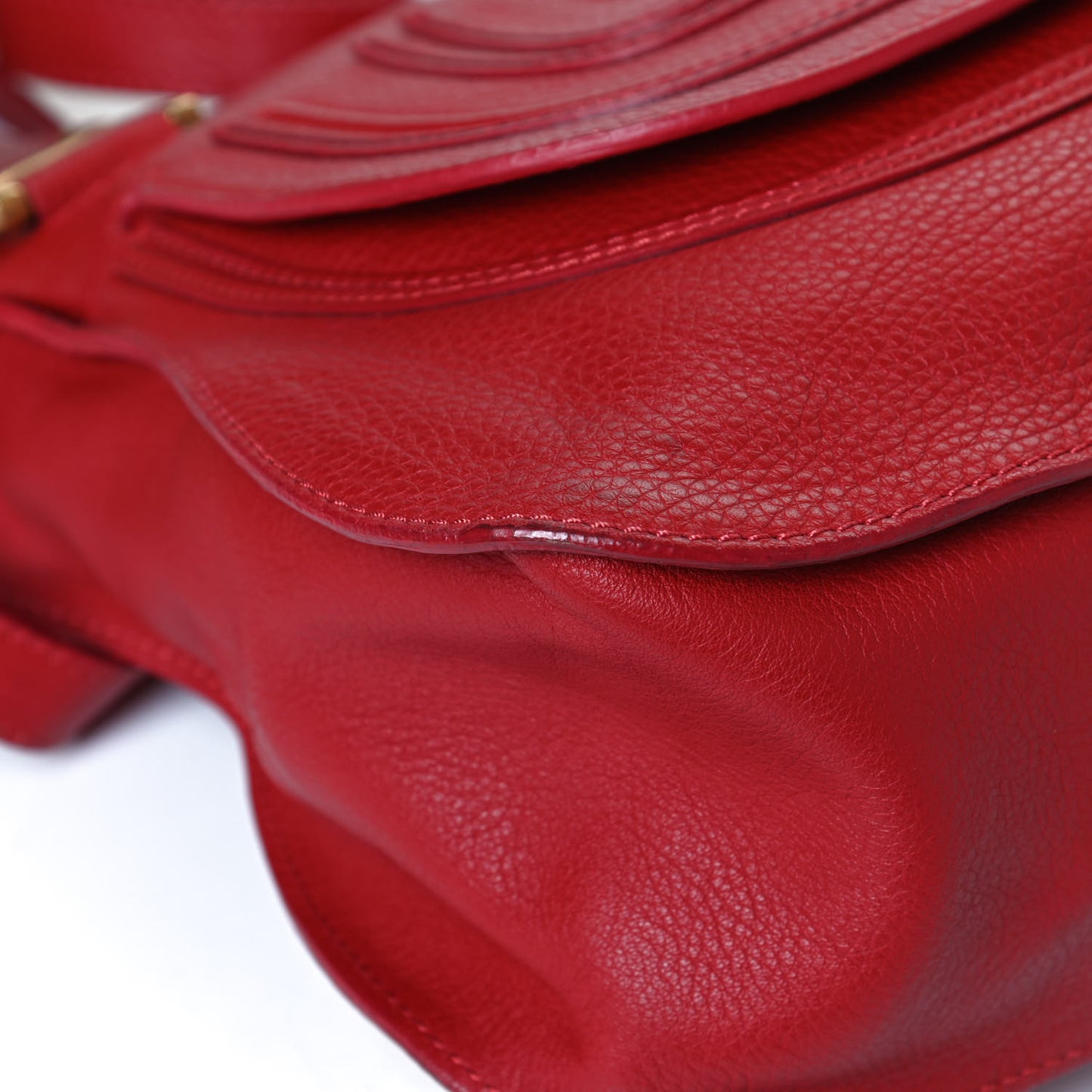 Calfskin Medium Marcie Satchel Red