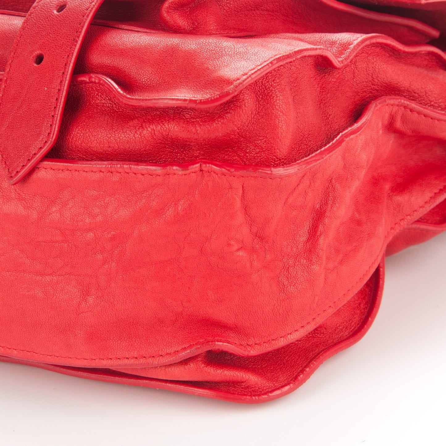 Lambskin Large PS1 Satchel Bright Red